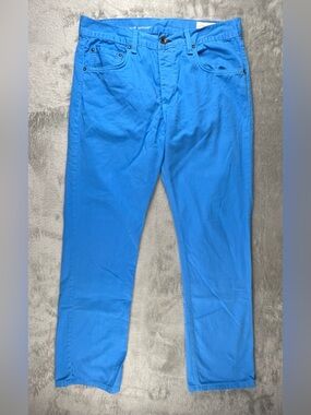 Rag & Bone RB 15X Slim Straight Chino Pants Mens Size 32 Ethereal Blue Cotton